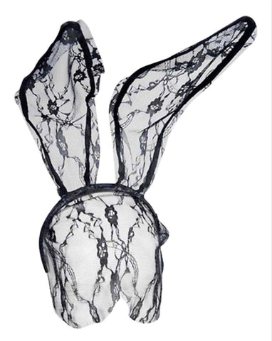 Black Lace Bunny Ears - STUSHI CO 
