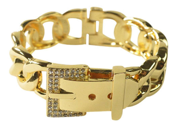 Studded Chain Belted Bracelet