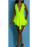 Diva Lime Green Romper