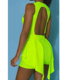 Diva Lime Green Romper