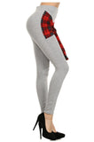 Maria Front Plaid Tie Leggings