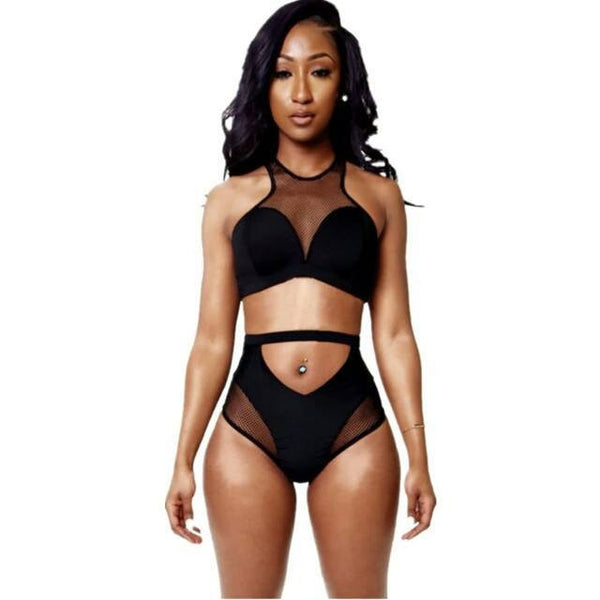 Tatiana two piece black bikini set